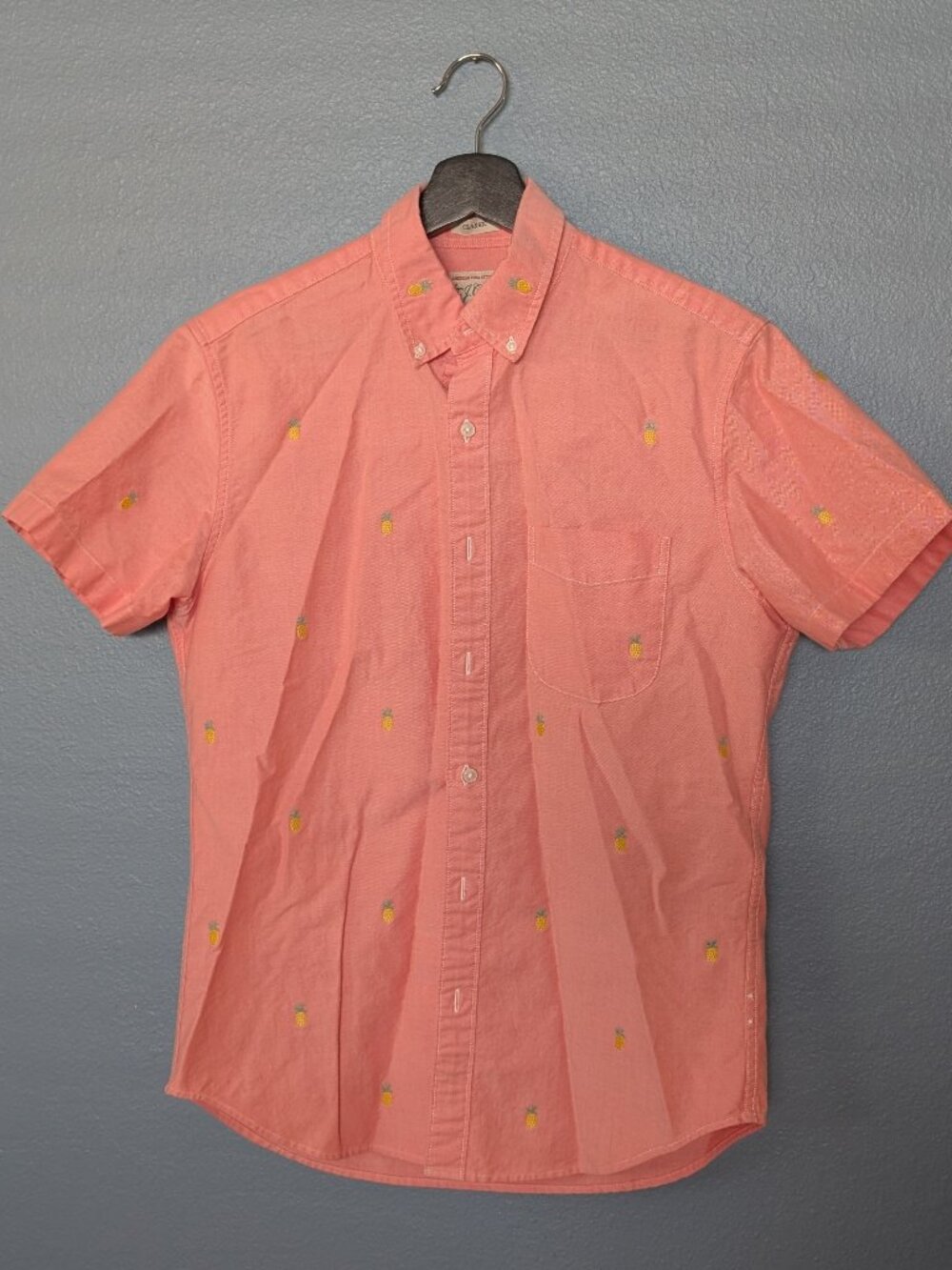 JCrew Cotton pineapple shirt Size S